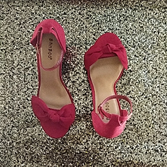 BAMBOO Shoes - NIB Red High Heel Sandals